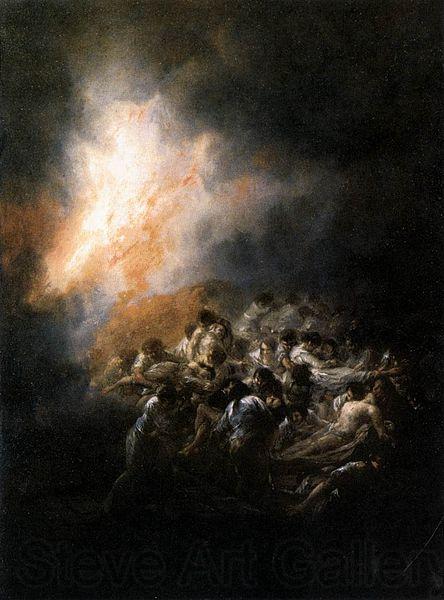 Francisco de Goya Fire at Night Spain oil painting art